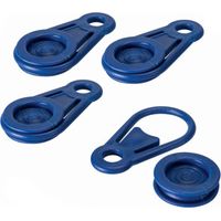 Set mit 6 Klemmklammern zur Befestigung von Markisen und Planen Ø 0,44 x 8,3 cm Benson