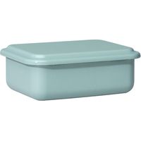 Riess recipiente de almacenamiento pequeño con tapa 15 cm esmalte verde salvia
