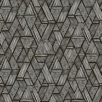Vliestapete - Ethnic stitch Schwarz/Weiss - 10m x 52cm