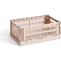 Hay Colour Crate Cesta Blush en Material Reciclado