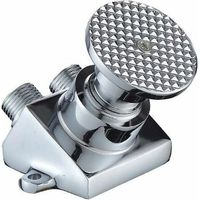 Ahlsen Moderner Wasserhahn mit Fußverbindung, Pedal-Lebensmittelfabrik-Waschtischarmaturen, Krankenhaus-Ventil, Pedal-Kaltwasser-Wasserhahn, Einzelpedal-Wasserhahn, Kupfer-Körperschalter