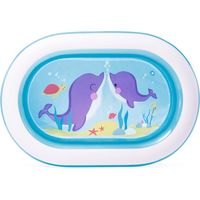 Pataugeoire ovale gonflable pour enfants 163x109x46 cm intex 57482