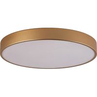 Plafonnier LED moderne or/blanc 60W Ø60 Italux Orbital