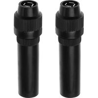 Adattatore per antenna DIN femmina a vite, 2 pezzi, adattatore per antenna femmina in linea, accessori per antenna autoradio, nero