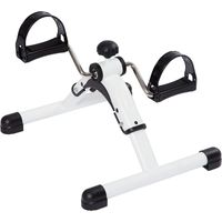 Mini Pedal Exerciser - 39x42x30 cm - Infinitely Adjustable Resistance - Foldable Compact Design - For Arms And Legs Training - White - 1 Piece