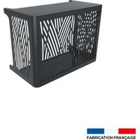 Cache climatiseur mural S gris anthracite – Dimensions l 925 x h 700 x L 471 mm – Design ajouré pour circulation d'air optimale