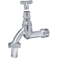Auslaufventil mit Steckschlüssel Vierkantschlüssel Wasserhahn Gartenhahn verchromt