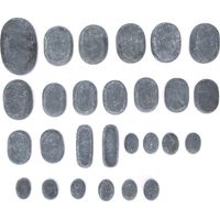 Lot de pierres de massage chaudes à huile essentielle, détente SPA professionnelle, pierres volcaniques pour salon