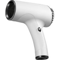 Sèche-cheveux sans fil, sèche-cheveux à batterie rechargeable, petit sèche-cheveux compact, séchage rapide pour hommes et femmes, 2600 mAh (Blanc)