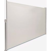 Seitenmarkise 140x300cm ausziehbar Windschutz Sichtschutz Trennwand Raumteiler Hyde M - Weiß