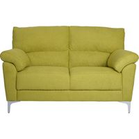 Divano in tessuto a 2 posti 146 cm braccioli imbottito GIADA Verde