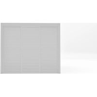 parete laterale a pannelli scorrevoli per pergole giardini di maggio "sliding blind" in alluminio bianco lato 3 m