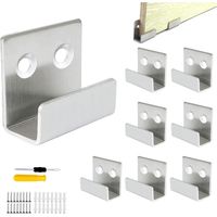 8 Stück Wandhaken, Edelstahl-Wandspiegelhalterung, Tragkraft 50 kg, für Badezimmer, Küche, robuster Haken, Keramikfliesen, Bilderrahmen, Präsentationsständer