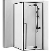 REA DUSCHKABINE FARGO BLACK 90X90