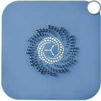 Couvercle de Drain de Douche, Attrape-Cheveux en Silicone, Siphon de Baignoire pour Douche (Bleu)