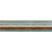 Tapis de table moderne pour salon, tapis de table antique rustique en bois, tapis de table printanier bleu-brun à roulettes utilisé pour la table, tapis de table cadeau de mariage, en lin 33183cm.