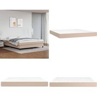Matelas de lit à ressorts ensachés Cappuccino 160x200x20 cm - Matelas - Matelas À Ressorts Ensachés - Matelas Capitonné - Literie - Sommier - Home & Living