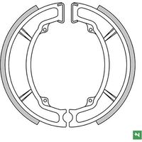 Pattini freno posteriori Newfren Yamaha Beluga 125 '85-'95, DT 125 '74-'87, DT 175 '74-'00, RD 125 '75-'87, SR 125 '82-'91, TT 350 '85-'89, TT 600 '83-'92, TZR 125 '87-'89, XT 125 '76-'83, XT 350 '85-