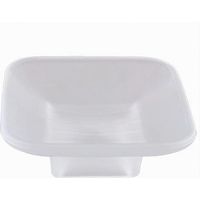 TRADE SHOP - Piattino Ricambio Porta Sapone In Vetro Satinato Quadrato Bagno Accessorio 87264 -