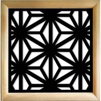 RADIANT - Moduli Decorativi in Legno e PVC - Misura: 48x48 cm - Colore: nero