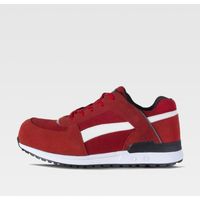 Zapato de protección, propiedades antiestáticas - libre de metal P3011 Combinado WORKTEAM 39 Rojo