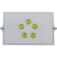 Magnetisch Symbool Vraagteken 3x3 cm geel