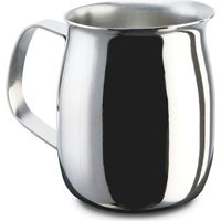 PEZZETTI, Lattiera in Acciaio Inox, Bricco Latte in Acciaio, Senza Coperchio, 4 Tazze