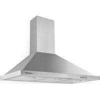 Campana decorativa acabado inox Orbegozo 60 cm DS 48190 B IN, 3 niveles de potencia, 2 bombillas LED, 3 filtros aluminio desmontables, extracción 630 m3/h, clase energética B, chimenea ajustable, 190