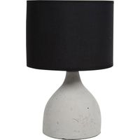 Lampe ciment Portland grise noire