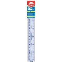 Geometrisches Lineal 30 cm, doppelseitig, bls-kartiert