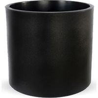 HORTENSIA 30 Fioriera rotonda da interno ed esterno per piante e fiori Molto resistente al passare del tempo. Realizzata in polietilene in Spagna - Nero