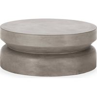 Table basse ciment gris anthracite style contemporain - gris anthracite foncé