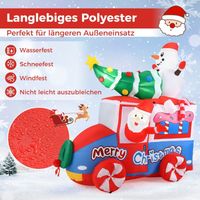Decoration de noel gonflable led 177cm pere noel en voiture decoration de noel avec bonhomme de neige