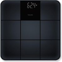 Beurer GS235 Bilancia Pesapersone in Vetro Display LED Magic Invisibile 180 Kg Superficie Antiscivolo colore Nero