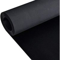 Estera Antideslizante Cordoncillo Fino 3mm - Suelo Caucho Goma 4x1.5 metros -