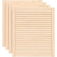 Portes d'armoire à persiennes 4pcs 69x59,4cm bois de pin massif