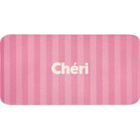 TAPIS DE TOILETTE Rayé - Rose - Chéri 120x60 cm