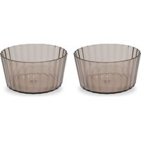 WD LifeStyle Set 2 Coppette in Acrilico 490 Ml Marrone