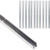 Guida u standard 2 m acciaio zincato sp 0,6 mm fissaggio cartongesso 12 pezzi misure 40 x 75 x 40 mm - confezione 1