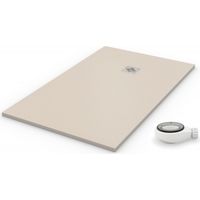 Extra flache Duschwanne QUARTZ Hellbeige RAL 1015 90x150
