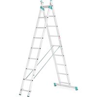 Treppenstehleiter 2x11 Sprossen - Ausgebreitete Länge 4.82m - 7711