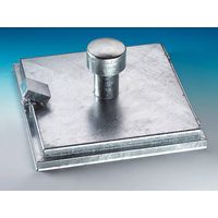 Brunnenabd. BRD LW 50x50cm Stahl verz. m. Belueftung m.Abdeckhut verspr.