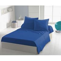 Lenzuolo piano HOME LINGE PASSION microfibra Blu 180 x 290 cm letto 1 persona finitura opaca