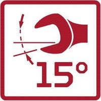 Gedore RED 3300885 R07300190 Chiave a cricchetto ad anello snodata Misura (metrica) 19 mm