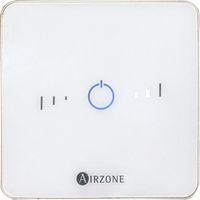 Thermostat à fil simplifié pour contrôle de température – Touches capacitives – Finition acier et verre – Lecture température et humidité – Airzone