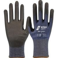 NITRAS Schnittschutzhandschuhe 3D CUT F Gr.10 marineblau/schwarz EN ISO 21420,EN 388