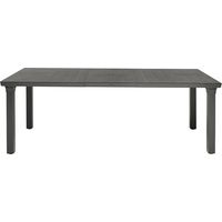 Anthrazit Tisch für 3 170/195/220x100xh.75