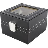 2 fentes montre stockage vitrine boîte montre-bracelet luxe bijoux organisateur femme homme cadeau