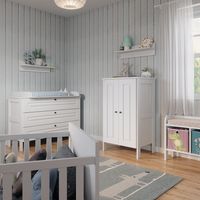 Armoire pour enfants Ajaton, Blanc, 70 x 120.6 cm, Vitalispa