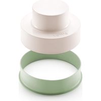 Lékué 202200 Stampo pressa per Hamburger, Silicone, Verde